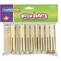 Creativity Street Wood Flat-Slotted Clothespins Natural PAC368501